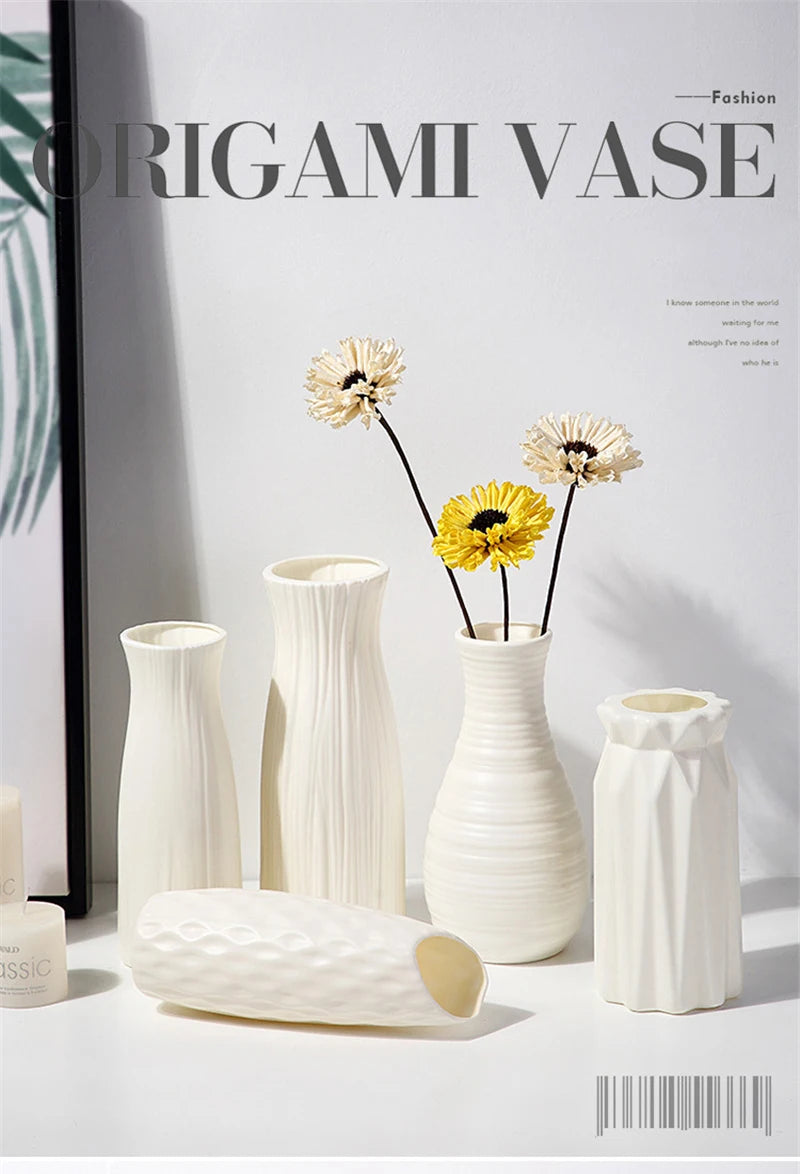 Nordic Cream Flower Vase